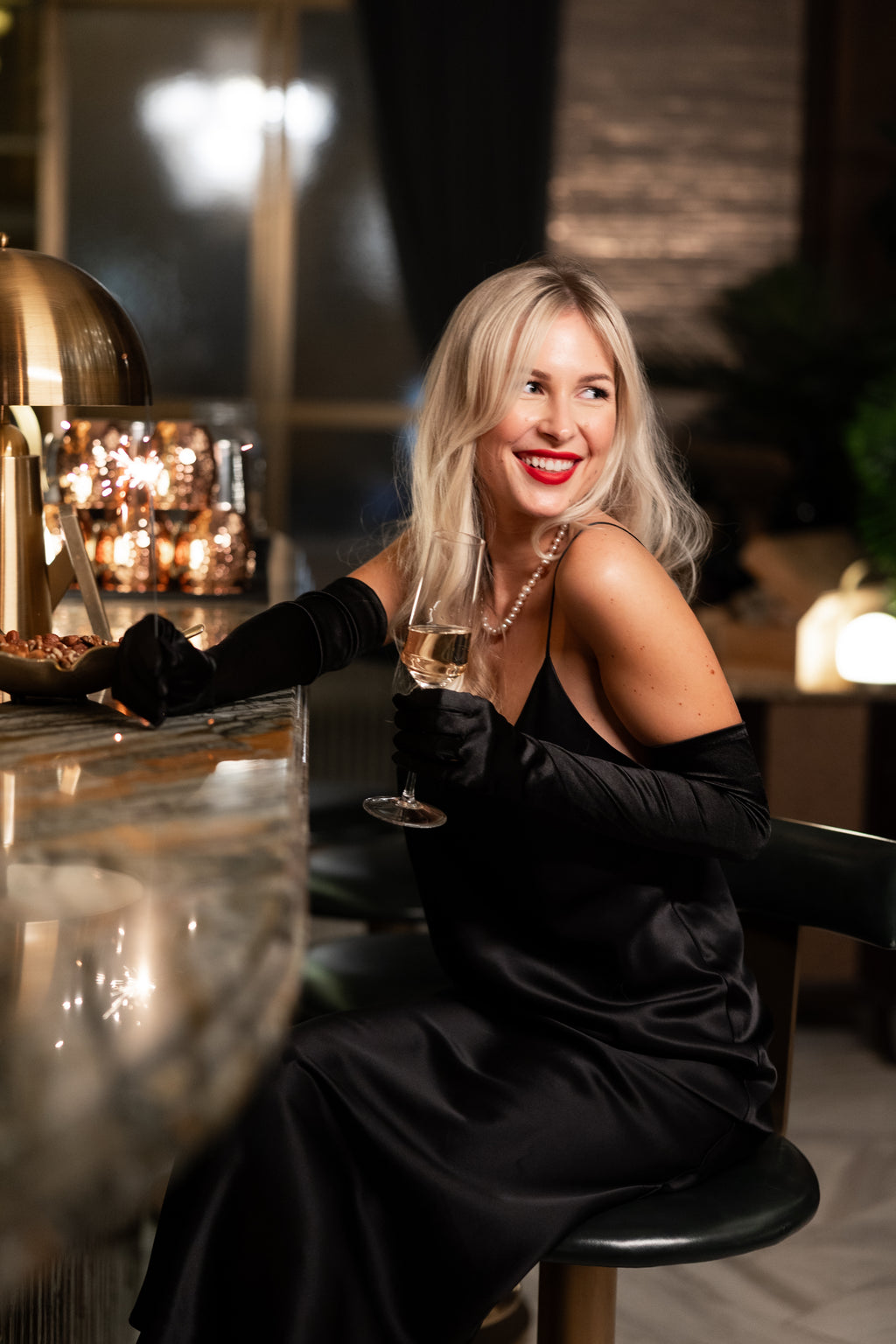 Slip haljina - Midnight Black